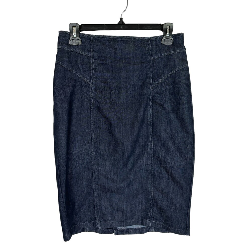 Ann Taylor Dark Wash Denim Jean Pencil Skirt Women’s 4
